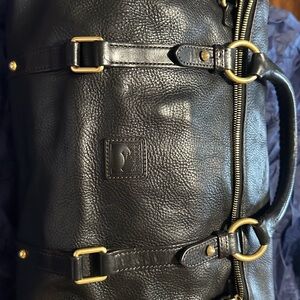 Downey& Bourke Black Florentine Satchel